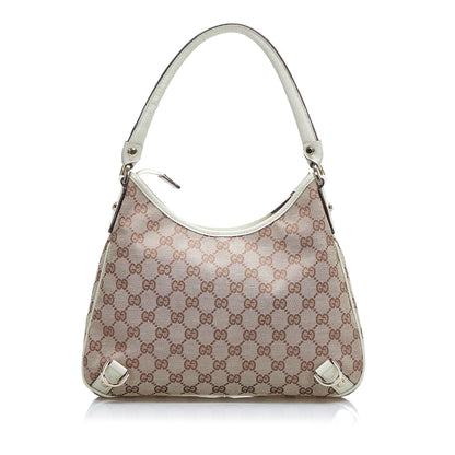 Gucci GG Canvas Abbey D-Ring Shoulder Bag (SHG-F1G55E)