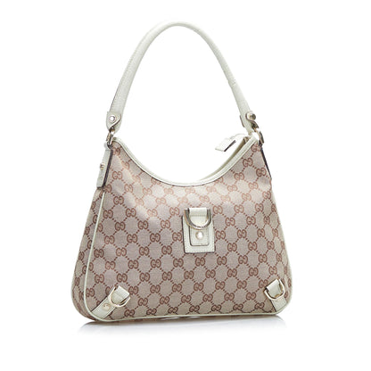 Gucci GG Canvas Abbey D-Ring Shoulder Bag (SHG-F1G55E)