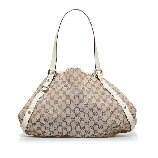 Gucci GG Canvas Abbey D-Ring Shoulder Bag (SHG-eDWQbG)