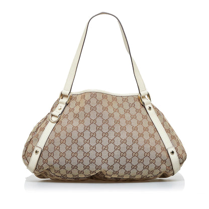 Gucci GG Canvas Abbey D-Ring Shoulder Bag (SHG-JCJfEX)