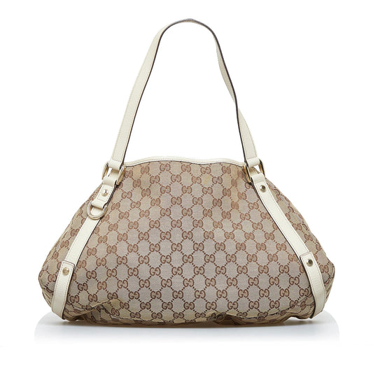 Gucci GG Canvas Abbey D-Ring Shoulder Bag (SHG-JCJfEX)