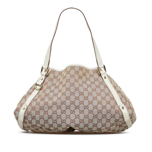Gucci GG Canvas Abbey D-Ring Shoulder Bag (SHG-1hl2ZB)