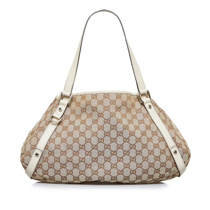 Gucci GG Canvas Abbey D-Ring Shoulder Bag (SHG-7lrnKn)