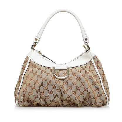 Gucci GG Canvas Abbey D-Ring Shoulder Bag (SHG-rFztis)
