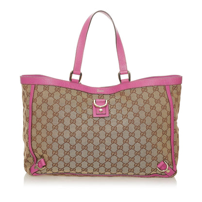 Gucci GG Canvas Abbey D- Ring Tote Bag (SHG-27537)