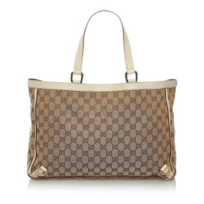 Gucci GG Canvas Abbey D- Ring Tote Bag (SHG-29462)