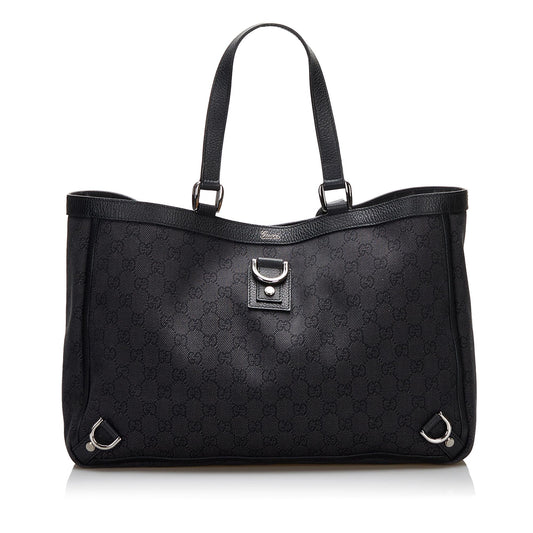Gucci GG Canvas Abbey D-Ring Tote Bag (SHG-L70aPG)