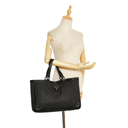 Gucci GG Canvas Abbey D-Ring Tote Bag (SHG-L70aPG)
