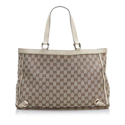 Gucci GG Canvas Abbey D-Ring Tote (SHG-gO6QPU)