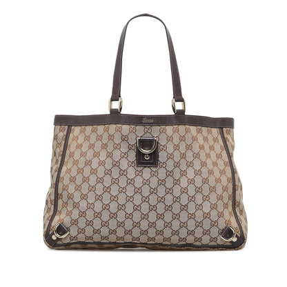 Gucci GG Canvas Abbey D-Ring Tote (SHG-fPmTQK)