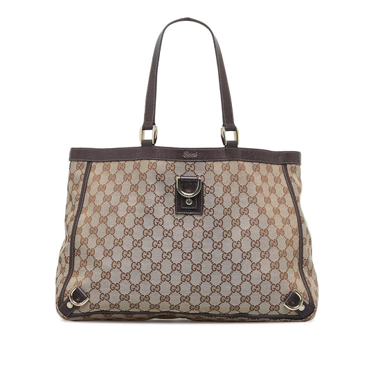 Gucci GG Canvas Abbey D-Ring Tote (SHG-fPmTQK)