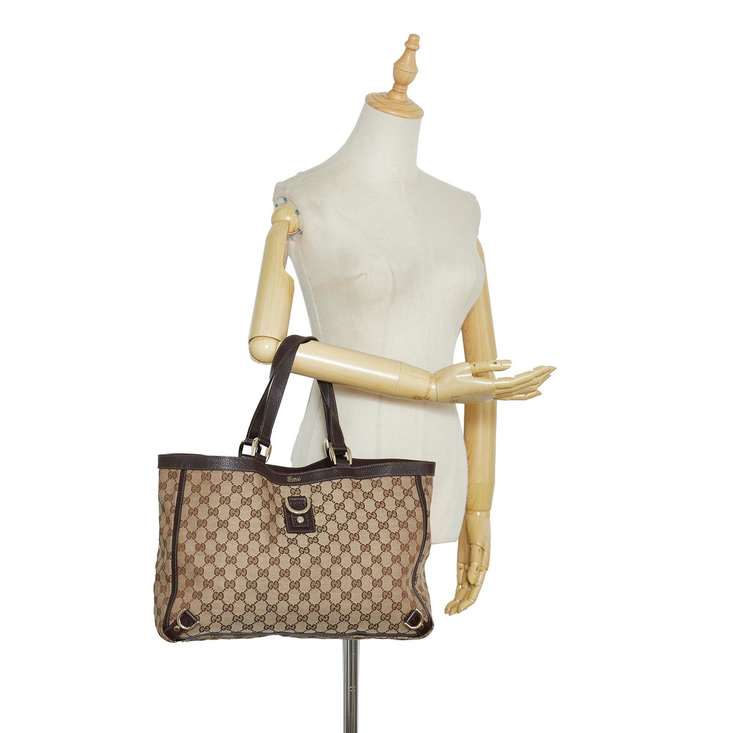 Gucci GG Canvas Abbey D-Ring Tote (SHG-fPmTQK)