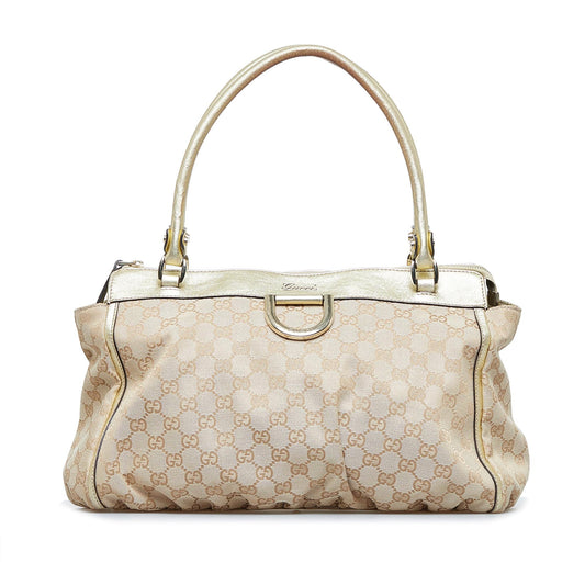 Gucci GG Canvas Abbey D-Ring Tote (SHG-6xvIP4)