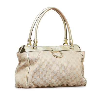Gucci GG Canvas Abbey D-Ring Tote (SHG-6xvIP4)