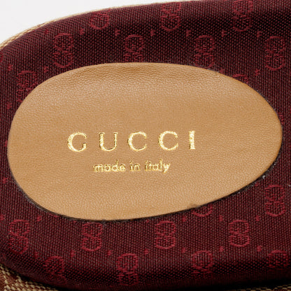 Gucci GG Canvas Angelina Slide Platform Sandals - Size 8.5 / 38.5 (SHF-jgEb0t)