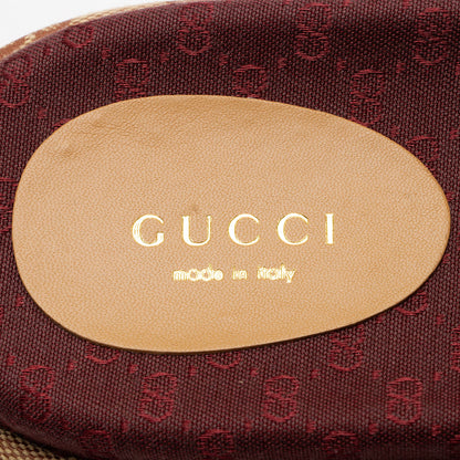 Gucci GG Canvas Angelina Slide Platform Sandals - Size 9 / 39 (SHF-7XmTwT)