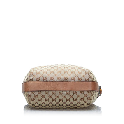 Gucci GG Canvas Bamboo Bar Hobo (SHG-oJqkMt)