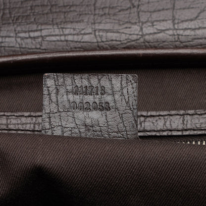 Gucci GG Canvas Bamboo Bullet Medium Satchel (SHF-6OHkiG)