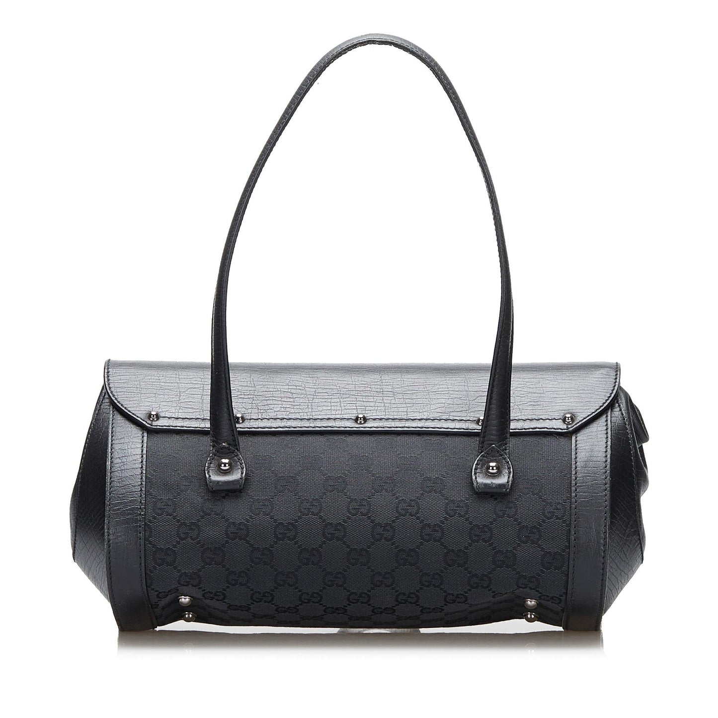 Gucci GG Canvas Bamboo Bullet Shoulder Bag (SHG-CXnDa1)