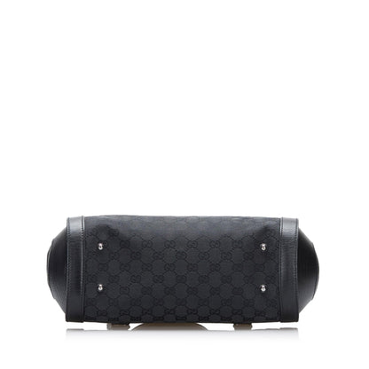 Gucci GG Canvas Bamboo Bullet Shoulder Bag (SHG-CXnDa1)