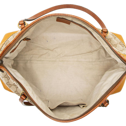 Gucci GG Canvas Bamboo Laidback Crafty Dome Satchel (SHF-galLHz)