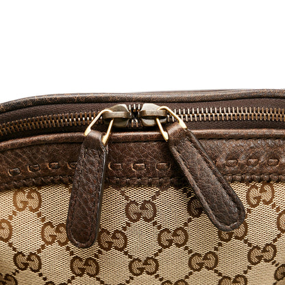 Gucci GG Canvas Bamboo Laidback Crafty Handbag (SHG-tR7vbL)