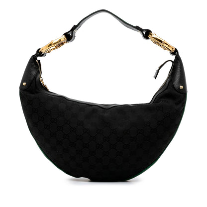Gucci GG Canvas Bamboo Ring Hobo (SHG-3Ugmny)