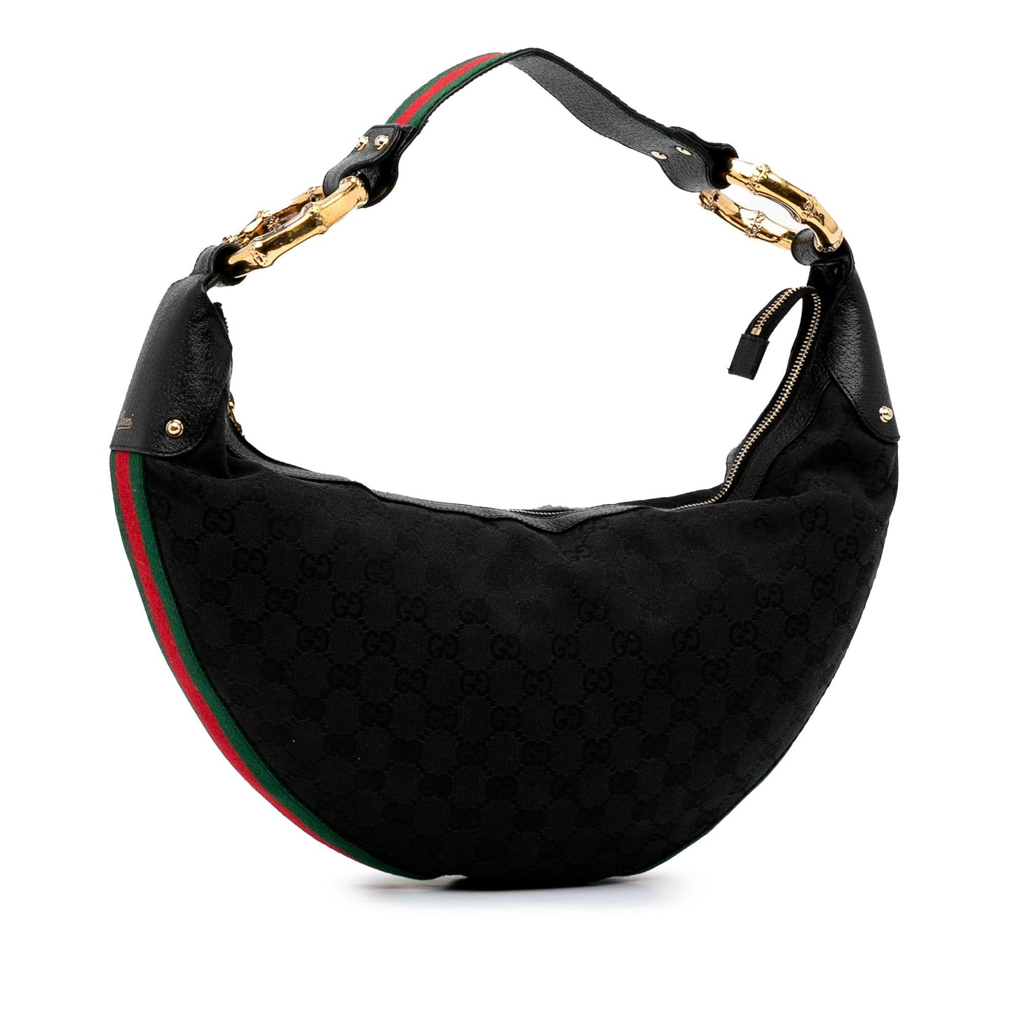 Gucci GG Canvas Bamboo Ring Hobo (SHG-3Ugmny)