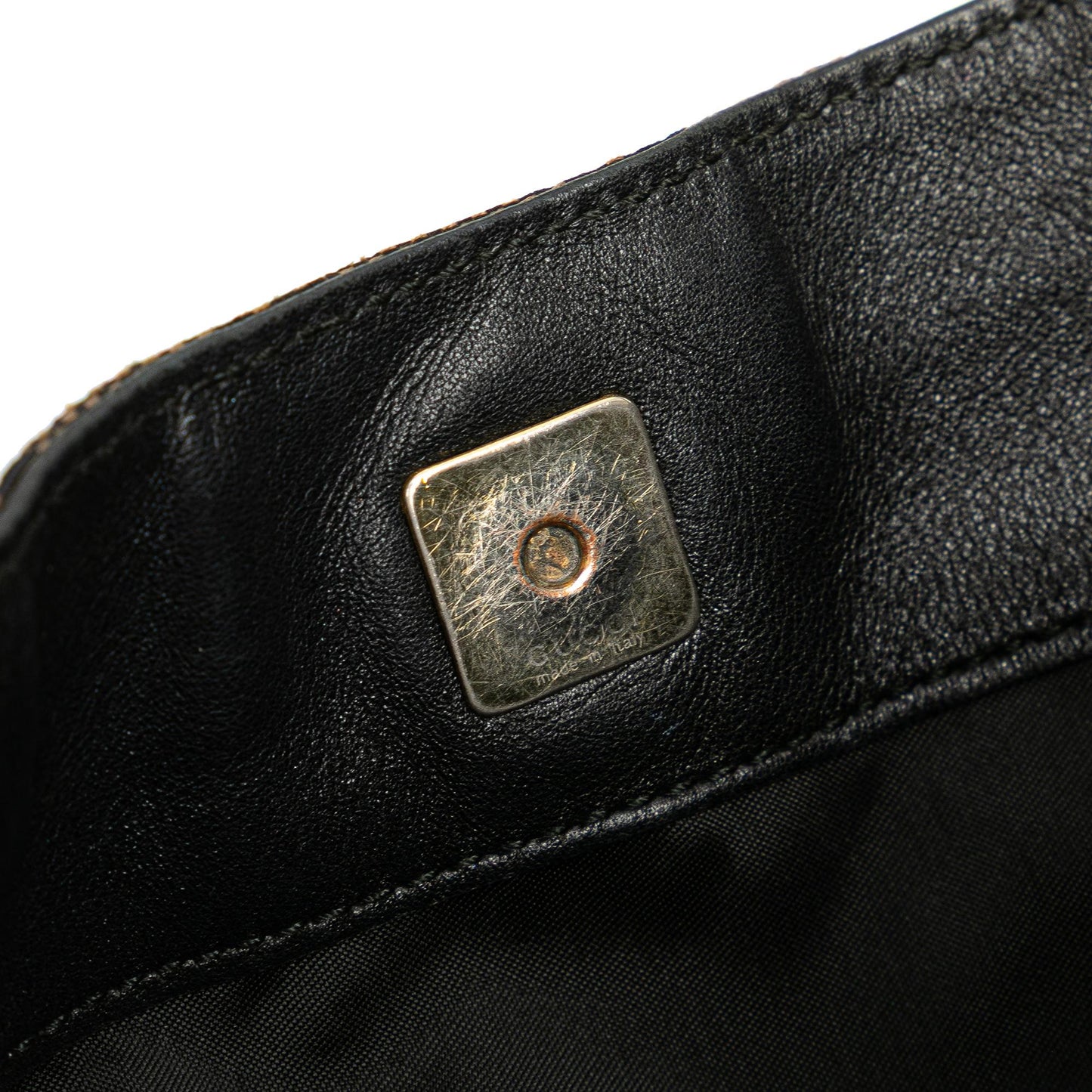 Gucci GG Canvas Bamboo Web Satchel
