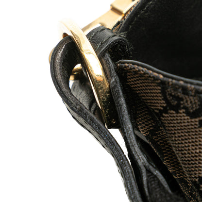 Gucci GG Canvas Bamboo Web Satchel