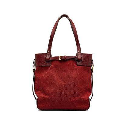 Gucci GG Canvas Belt Tote Bag (SHG-HTluvU)