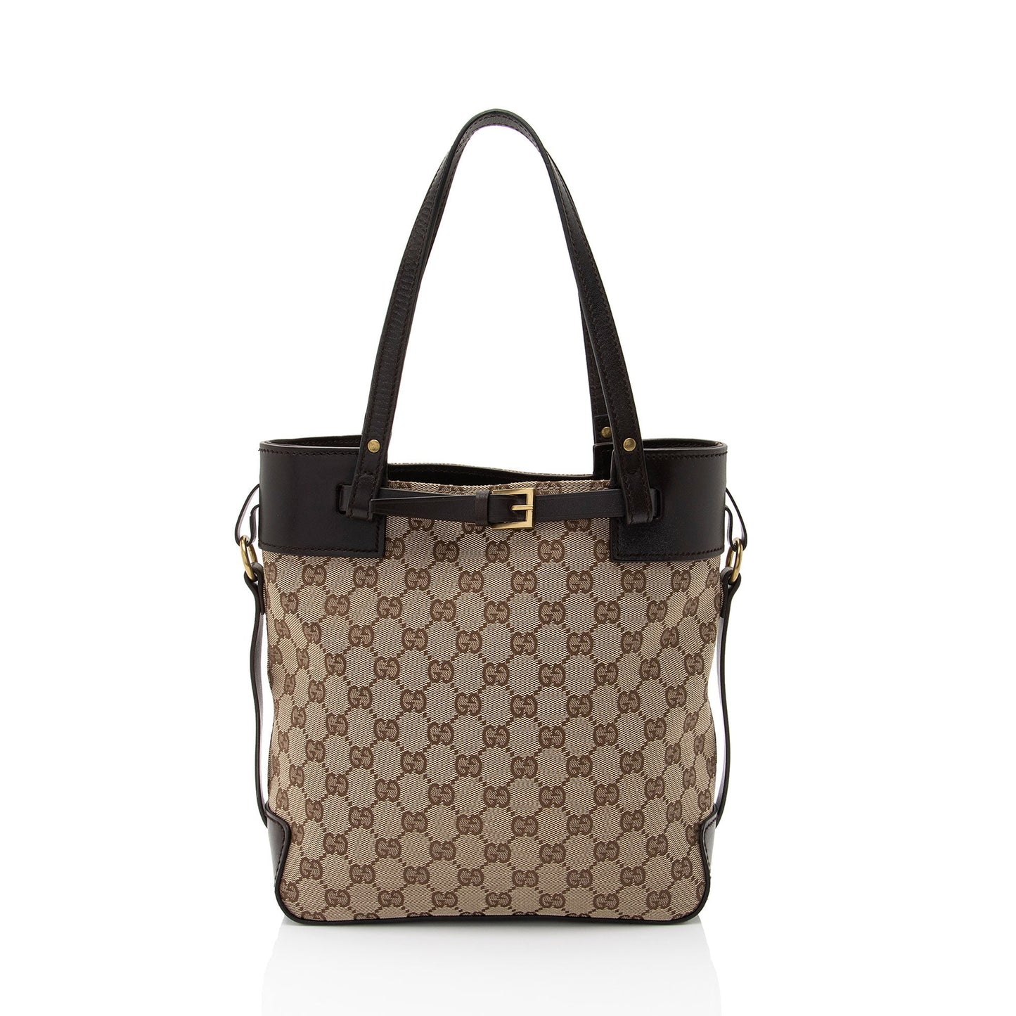 Gucci GG Canvas Belted Tote
