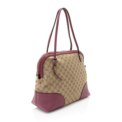 Gucci GG Canvas Bree Small Shoulder Bag (SHF-XhboVD)