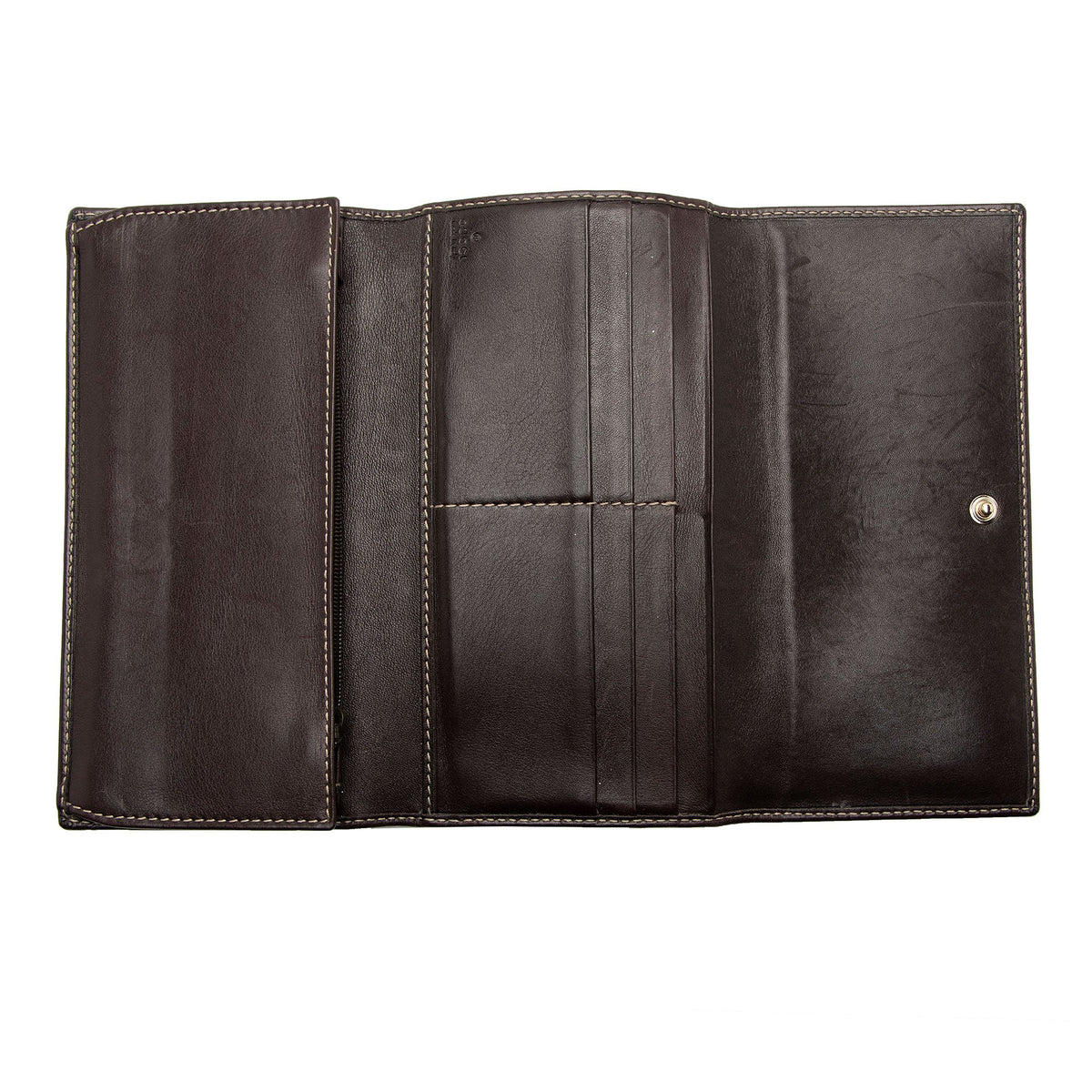 Gucci GG Canvas Britt Logo Tri-fold Wallet (SHF-5J08AO)