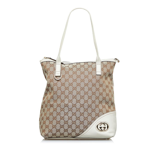 Gucci GG Canvas Britt Tote Bag (SHG-axmj8C)