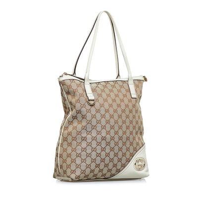 Gucci GG Canvas Britt Tote Bag (SHG-axmj8C)