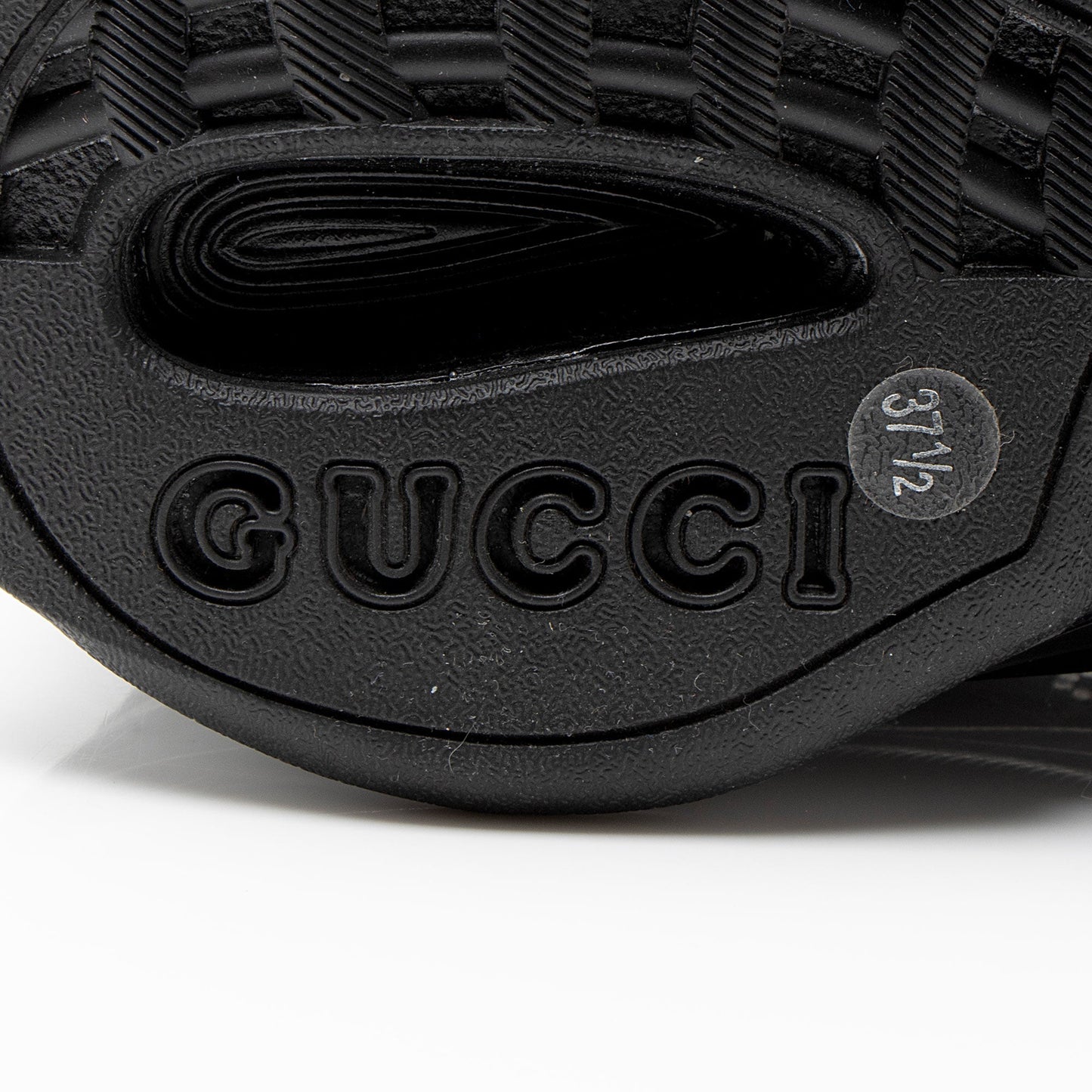 Gucci GG Canvas Crystal Run Sneakers - Size 7.5 / 37.5