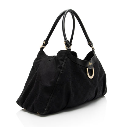 Gucci GG Canvas D Ring Large Hobo (SHF-dhCol9)