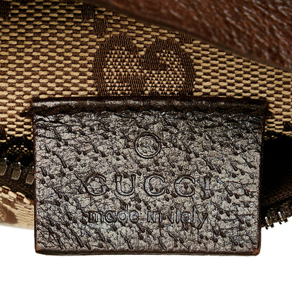 Gucci GG Canvas Double Pocket Belt Bag (SHG-37191)