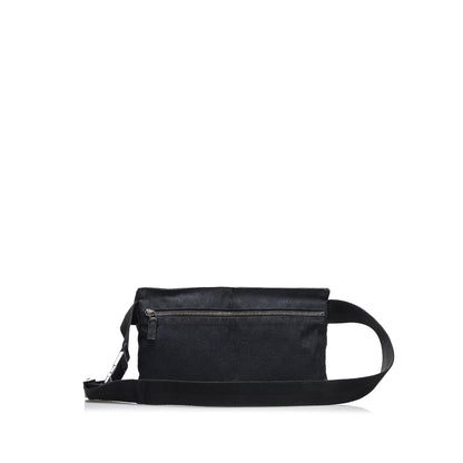Gucci GG Canvas Double Pocket Belt Bag (SHG-RSeo1B)