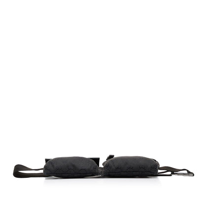 Gucci GG Canvas Double Pocket Belt Bag (SHG-WS8NBX)