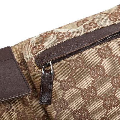 Gucci GG Canvas Double Pocket Belt Bag (SHG-ozfMNY)