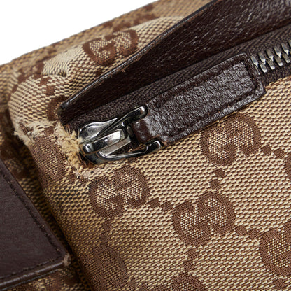 Gucci GG Canvas Double Pocket Belt Bag (SHG-ozfMNY)