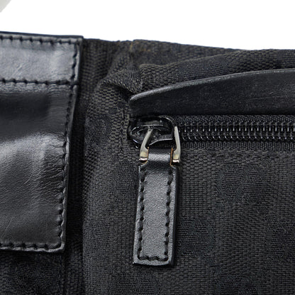 Gucci GG Canvas Double Pocket Belt Bag (SHG-9YRfAM)