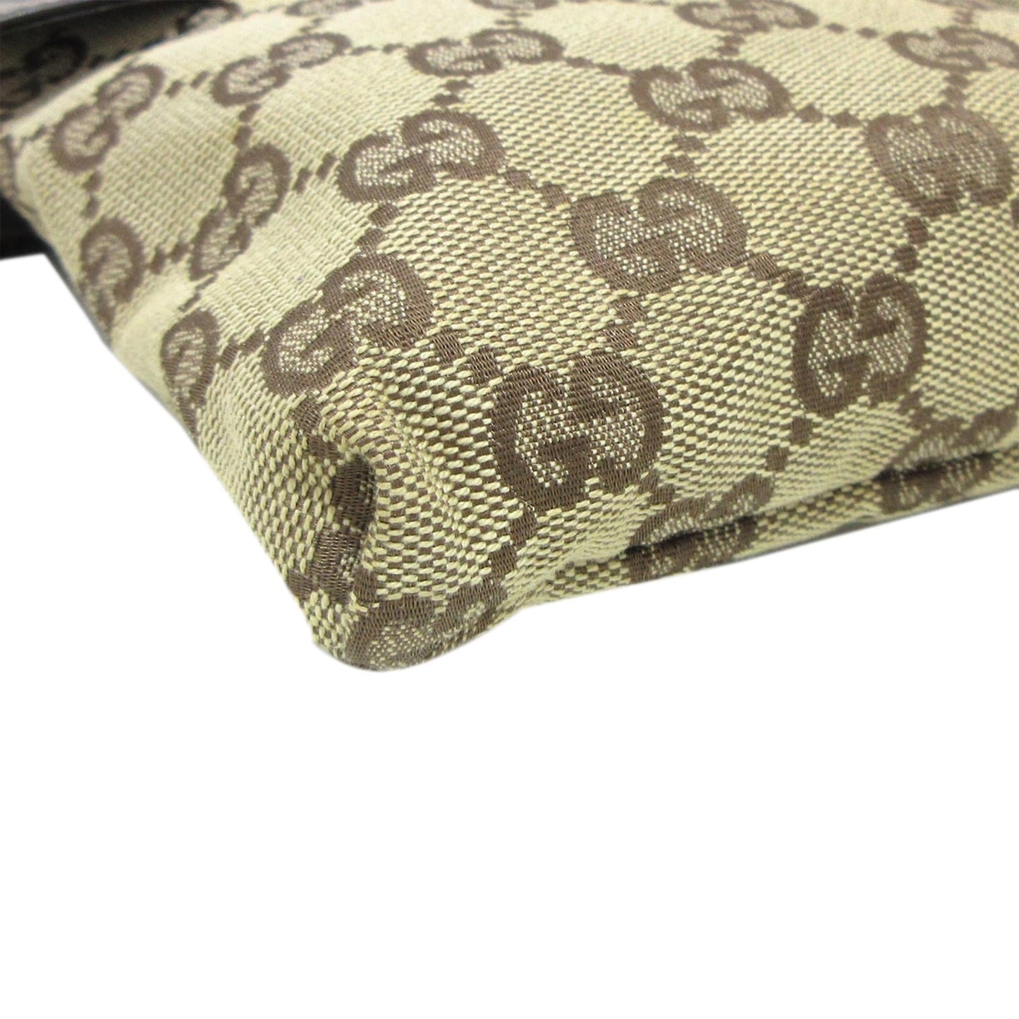 Gucci GG Canvas Double Pocket Belt Bag (SHG-YKH3IL)