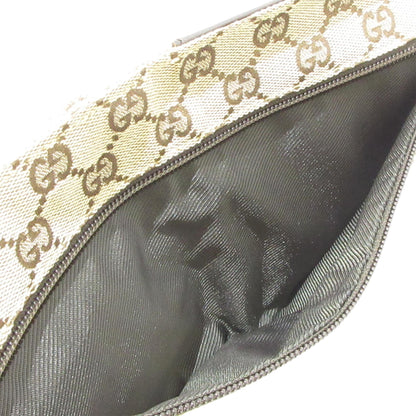 Gucci GG Canvas Double Pocket Belt Bag (SHG-YKH3IL)