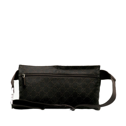 Gucci GG Canvas Double Pocket Belt Bag (SHG-A3c4cV)