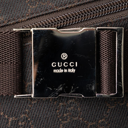 Gucci GG Canvas Double Pocket Belt Bag (SHG-A3c4cV)