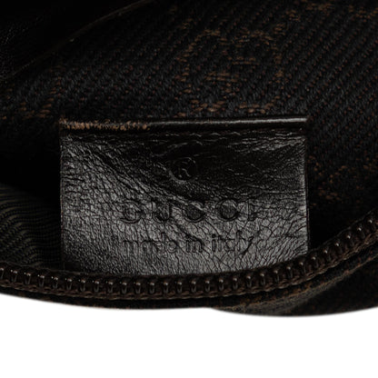 Gucci GG Canvas Double Pocket Belt Bag (SHG-A3c4cV)