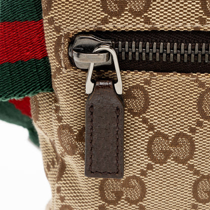 Gucci GG Canvas Double Pocket Belt Bag (SHF-Z0mmJ4)